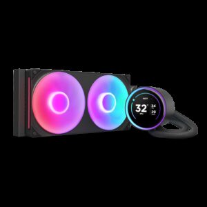 NZXT Kraken Elite 280 RGB Procesador Sistema de refrigeración líquida todo en uno 14 cm Negro 1 pieza(s) 5056547204161 | P/N: RL-KR28E-B2 | Ref. Artículo: 1386576