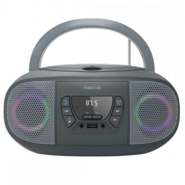 Radio CD Fonestar BOOM-GO-G/ 13W/ Gris 8422521001151 BOOM-GO-G FONE-CD BOOM-GO-G