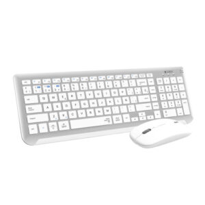 SUBBLIM Teclado con Ratón Bluetooth + 2.4G Combo Dual Prestige Extendido Plata/Blanco 8436586742621 | P/N: SUBKBC-DCEP10 | Ref. Artículo: 1366966