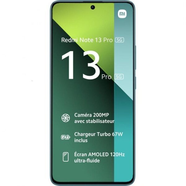 Smartphone Xiaomi Redmi Note 13 Pro NFC 8GB/ 256GB/ 6.67"/ 5G/ Verde Azulado - Imagen 2