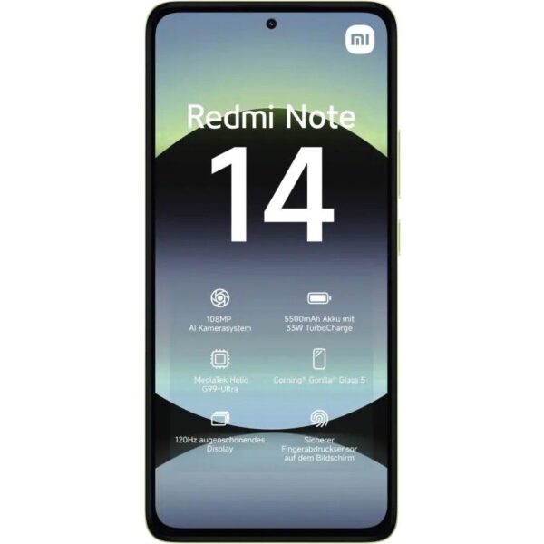 Smartphone Xiaomi Redmi Note 14 8GB/ 256GB/ 6.67"/ Verde 6932554408022  XIA-SP NOTE14 8-256 GREE