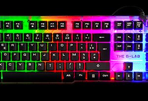 The G-Lab Keyz Neon teclado USB QWERTY Español Negro 3760162062984 | P/N: KEYZ-NEON/SP | Ref. Artículo: 992847