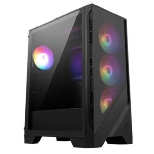 4711377283472 | P/N: 306-7G23A27-HH9 | Cod. Artículo: DSP0000029015 Caja ordenador gaming msi mag forge 121a airflow atx argb cristal templado negro