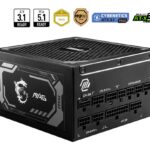 FUENTE ALIMENTACION MSI MEG A1250GL PCIE5 1250W 80 PLUS GOLD 4711377142229 306-7ZP9A11-CE0