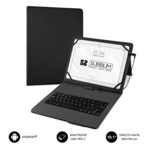 SUBBLIM Funda con Teclado Micro USB - USB C KEYTAB PRO USB 10