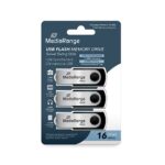 4260459619376 PENDRIVE 16GB USB 2.0 MEDIARANGE 3 PACK MR910-3 A0056181 Mediarange Almacenamiento MR910-3