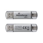 4260664870791 PENDRIVE COMBO 128GB USB 3.2 MEDIARANGE HIGH P. MR938 A0056191 Mediarange Almacenamiento MR938