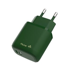 7798397480446 CARGADOR HUNE ECO DUAL 20W VERDE BOSQUE AT-ACC-WA-133BOS A0053827 HUNE Accesorios Telefonía AT-ACC-WA-133BOS