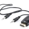 ADAPTADOR GEMBIRD HDMI A VGA HEMBRA CON 3