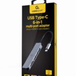 ADAPTADOR MULTIPUERTO USB TIPO-C 6 EN 1 HUB HDMI LECTOR DE TARJETAS 8716309124249 A-CM-COMBO6-02