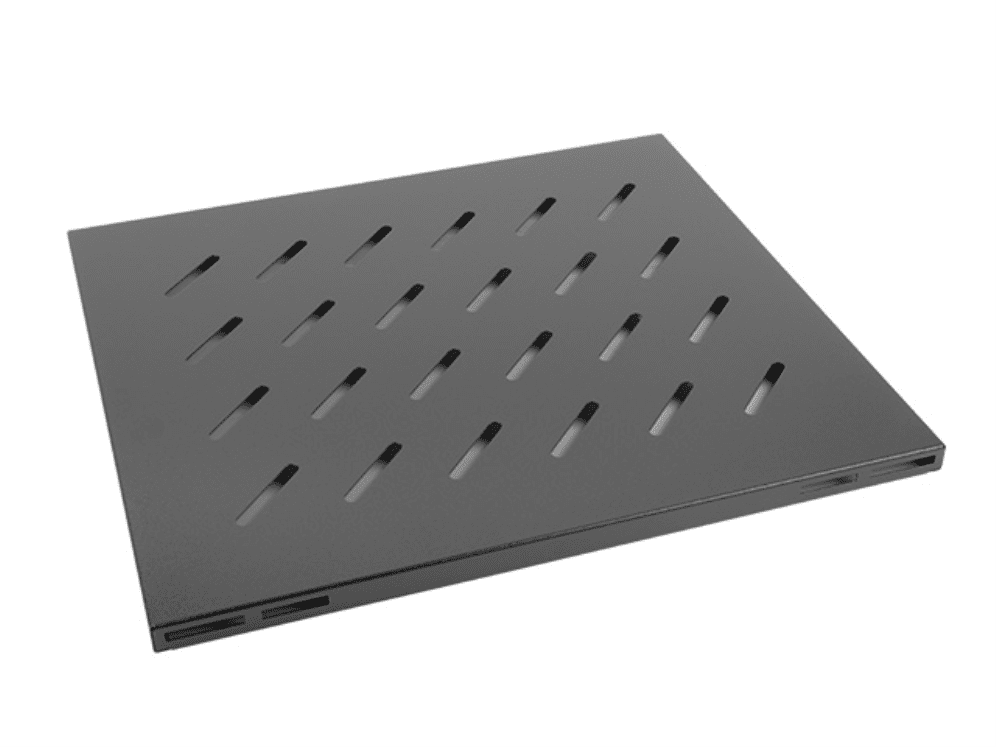 BANDEJA LANBERG FIJA 1U 465X500 MM HASTA 120 KG RACK DE 19 NEGRO 5901969403602 AK-1003-B