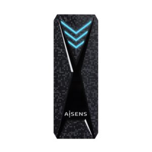 CAJA EXTERNA AISENS M.2 NGFF RGB GAMING ASM2-RGB013B NVMe A USB3.2 GEN2 NEGRA 8436574706116 ASM2-RGB013B