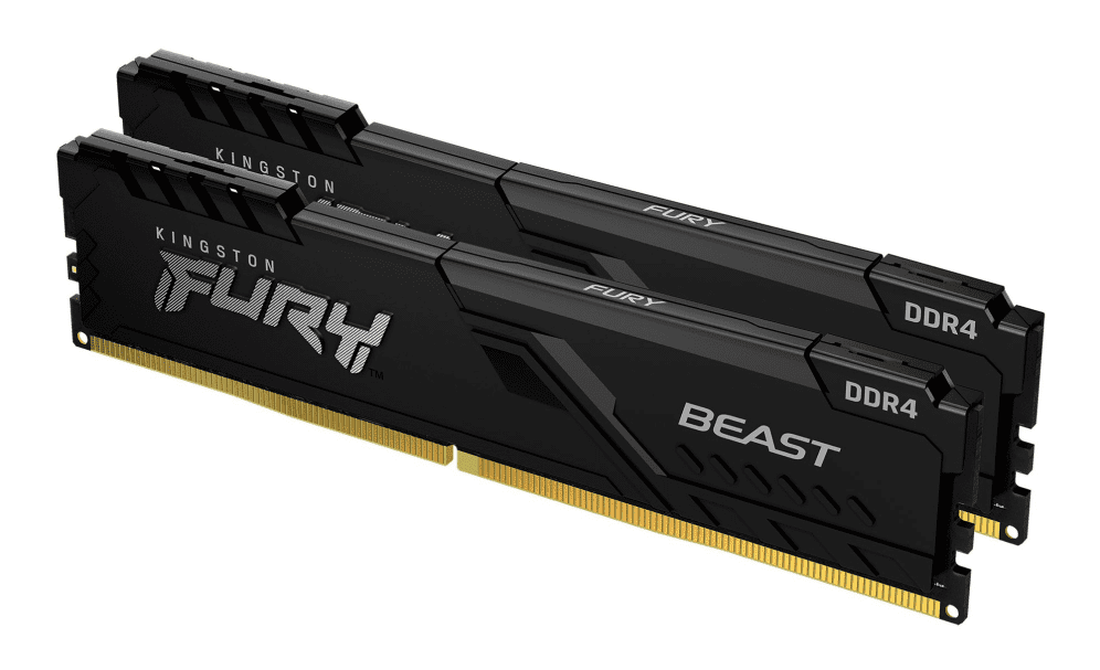 DDR4 KINGSTON 2x 8GB 3200 FURY BEAST NEGRO 0740617319903 KF432C16BBK2/16