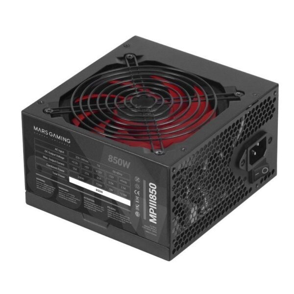 Fuente de Alimentación Mars Gaming MPIII850/ 850W/ Ventilador 12cm 8435693102519 MPIII850 TAC-FUENTE MPIII850