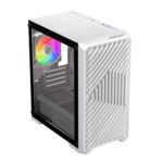 8435099533573 | P/N: XC-220W GLASS | Cod. Artículo: DSP0000029092 Caja ordenador gaming keep out xc - 220w glass matx argb cristal templado blanco