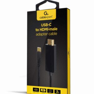 ADAPTADOR USB-C A HDMI-MACHO 4K 60HZ 2 M NEGRO 8716309124133 A-CM-HDMIM-02