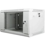ARMARIO LANBERG MURAL RACK 19" 6U 600X450 FLAT PACK V2 PUERTA CRISTAL GRIS 5901969403060 WF01-6406-10S