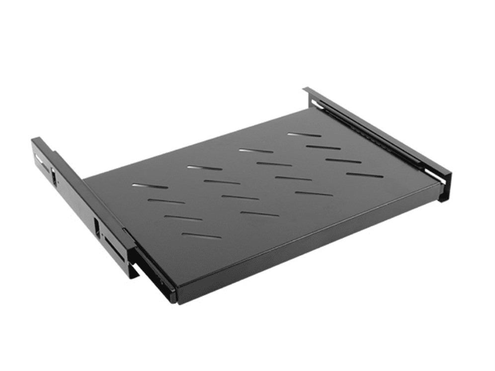 BANDEJA LANBERG DESLIZANTE 1U 465x347MM HASTA 60KG RACK DE 19" NEGRO 5901969403633 AK-1006-B