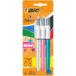 Bolígrafos de Tinta de Aceite Retráctil Bic 4 Colors Shine 9122751/ 3 unidades/ 4 Colores de Tinta/ Cuerpo Color Brillante 3086123331686 9122751 BIC-BOLI 4 COLORS SHINE 3U