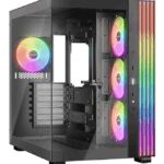 CAJA BEQUIET LIGHT BASE 600 LX ATX 4 VENTX 140MM SIN FUENTE ARGB NEGRO 4260052191736 BGW67