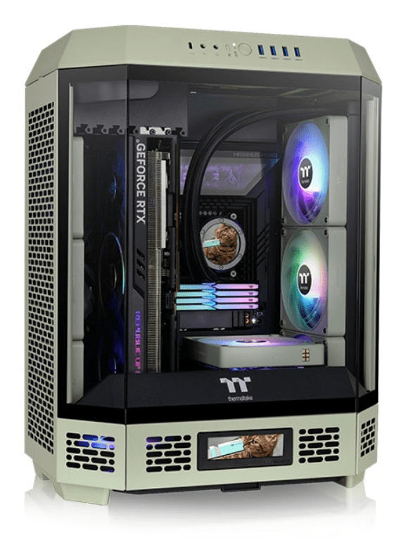 CAJA THERMALTAKE THE TOWER T600 ATX 2XUSB 3.0 SIN FUENTE VERDE MATCHA 4711475645691 CA-1Z1-00MEWN-00
