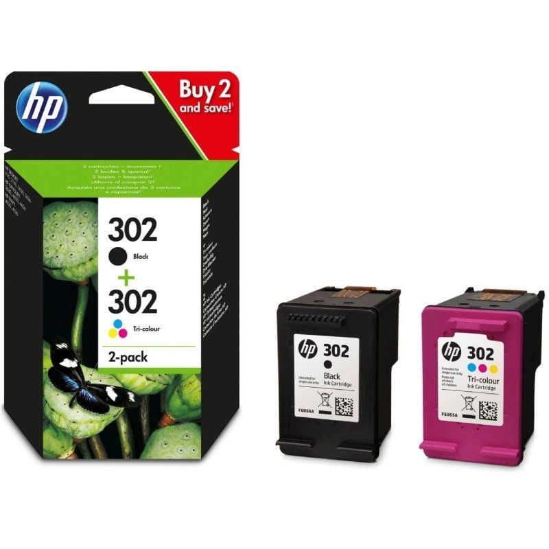 Cartucho de Tinta Original HP nº302 Multipack/ Negro/ Tricolor - Imagen 2