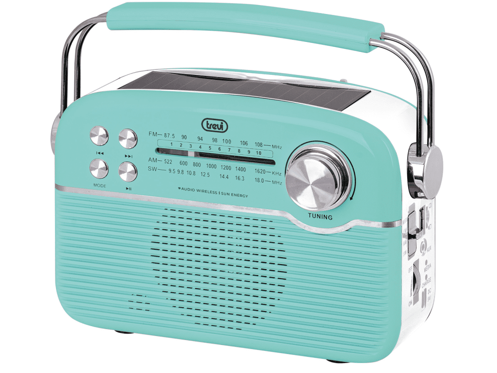 RADIO TREVI RA 7F50 BT PORTABLE RADIO CARGA SOLAR+AW+SD TIF. GREEN 8011000041827 0RA7F5003
