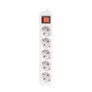 REGLETA LANBERG 5 TOMAS SCHUKO CON PROTECION BLANCA 3M 5901969429183 PS1-05F-0300-W