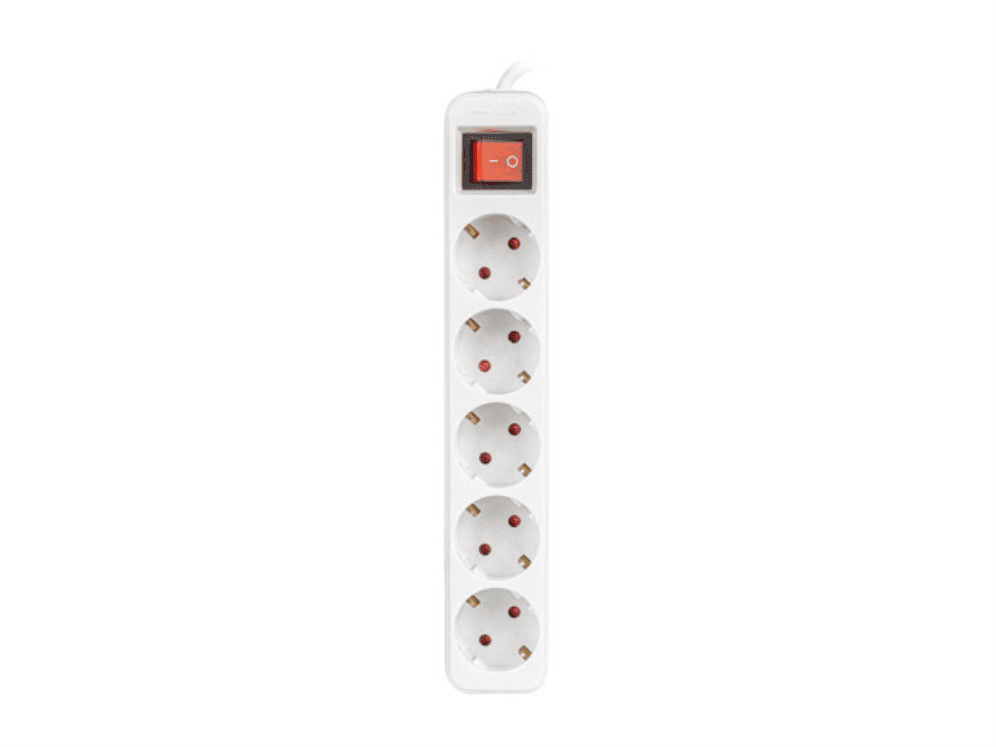 REGLETA LANBERG 5 TOMAS SCHUKO CON PROTECION BLANCA 3M 5901969429183 PS1-05F-0300-W