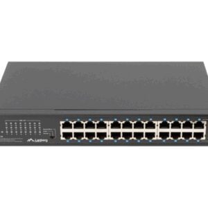 SWITCH LANBERG 24 PUERTOS GIGABIT ETHERNET RACK 19" 5901969429022 RSGE-24