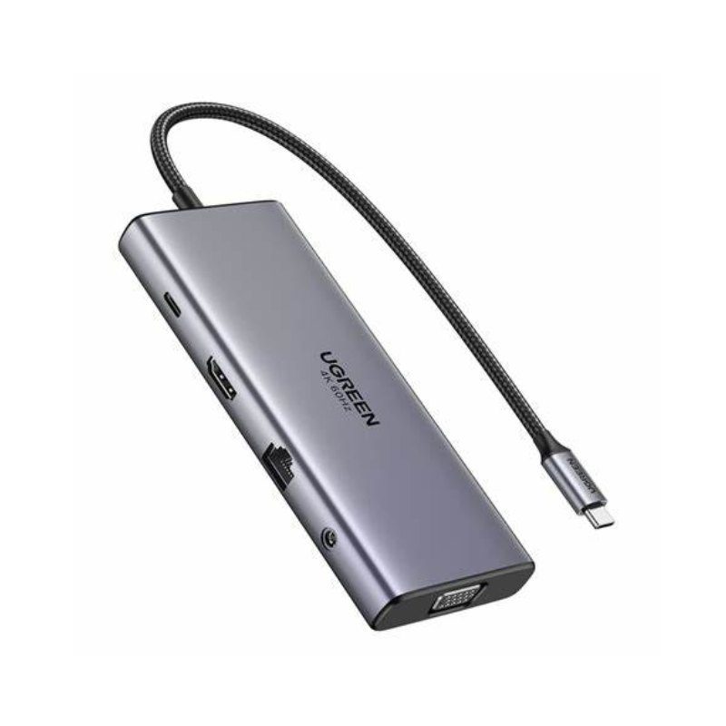 6941876245208 HUB UGREEN 11EN1 USB-C A HDMI+VGA+USB-C+USB-A UG45520 A0057199 UGREEN Hubs-KVM UG45520