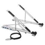 BASE PORTATIL TARGUS CON HUB INTEGRADO USB-A X4 PLATA 5051794036619 AWU100205GL