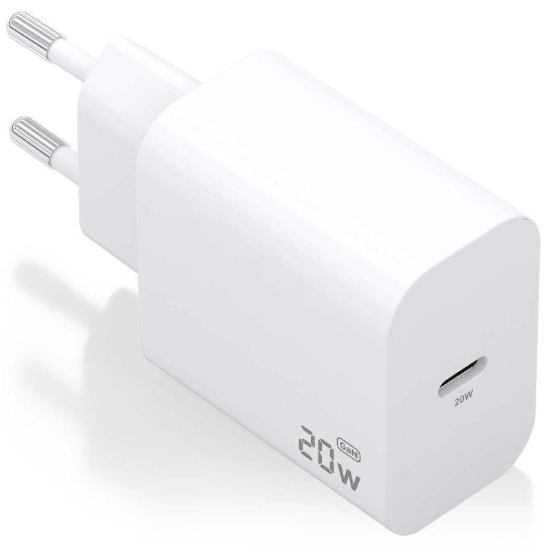 Cargador de Pared GaN Aisens A110-0938/ 1xUSB Tipo-C/ 20W/ Blanco 8435739902875 A110-0938 AIS-CARGA A110-0938