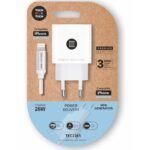 Cargador de Pared Tech One Tech TEC2265/ 1xUSB Tipo-C + Cable Lightning/ 3A/ Blanco 8436546594420 TEC2265 TOT-CAR TEC2265