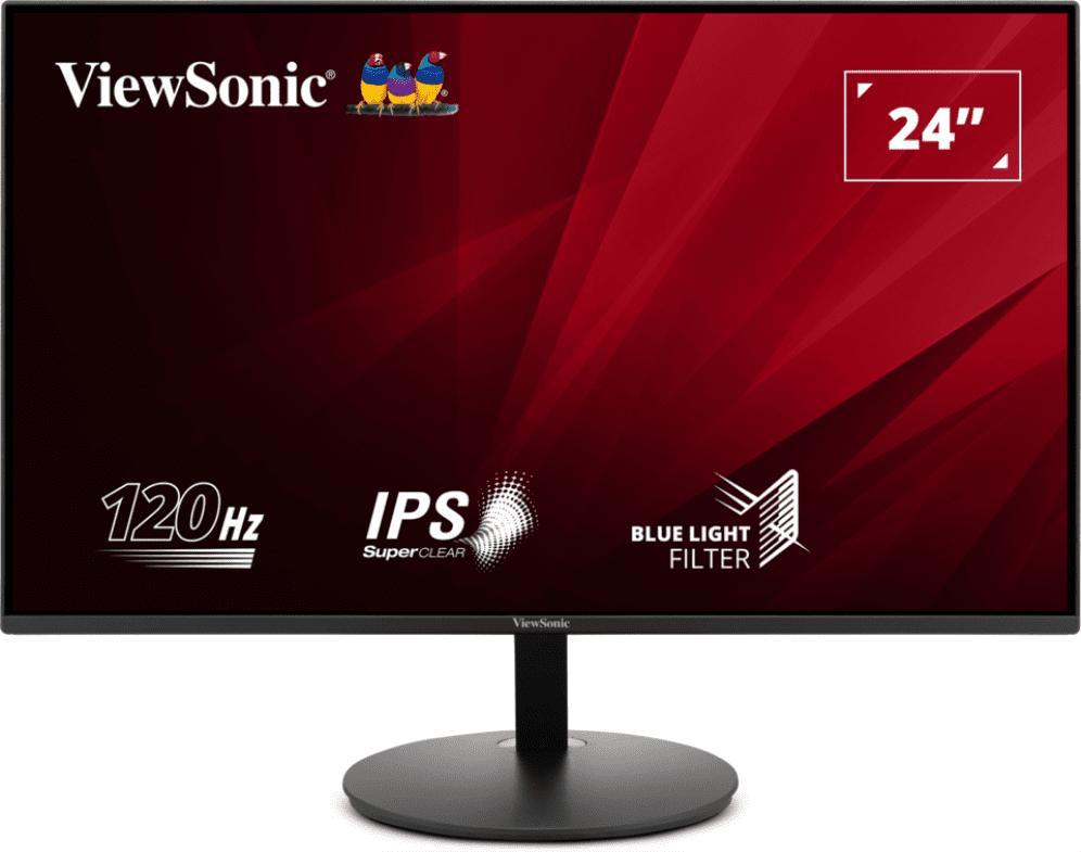 MONITOR VIEWSONIC VA24E1-H 24" FHD IPS monitor VGA HDMI 120Hz 0766907032376 VA24E1-H