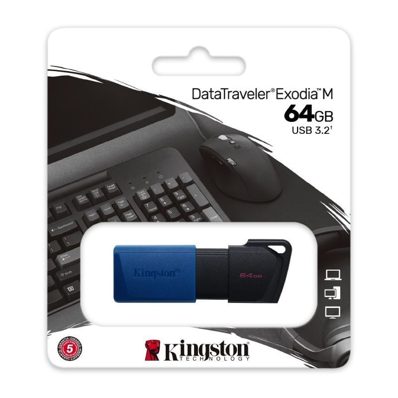 Pendrive 64GB Kingston DataTraveler Exodia M USB 3.2 - Imagen 3