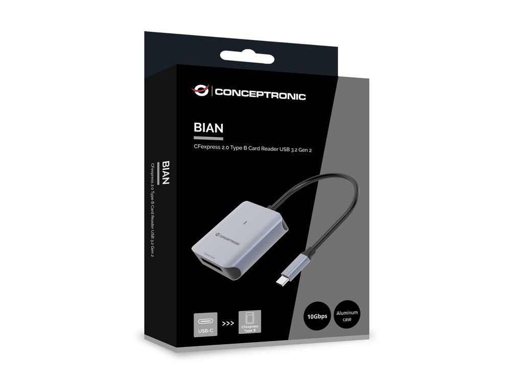 Lecto de tarjetas usb tipo c conceptronic bian08g - Imagen 5