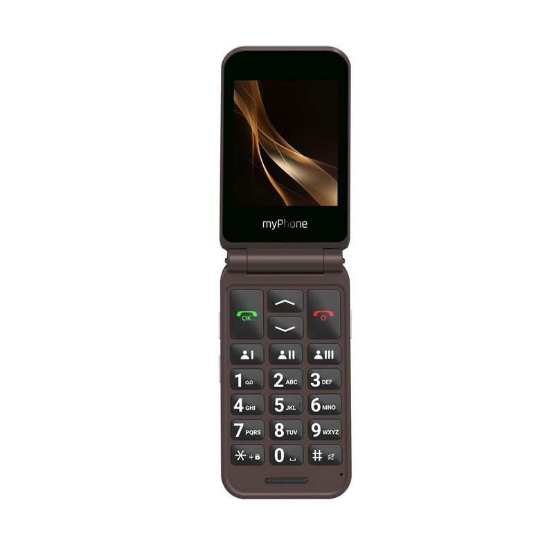 Telefono movil myphone harmony 2.8 pulgadas+1.44 pulgadas - 4g - marron - Imagen 3