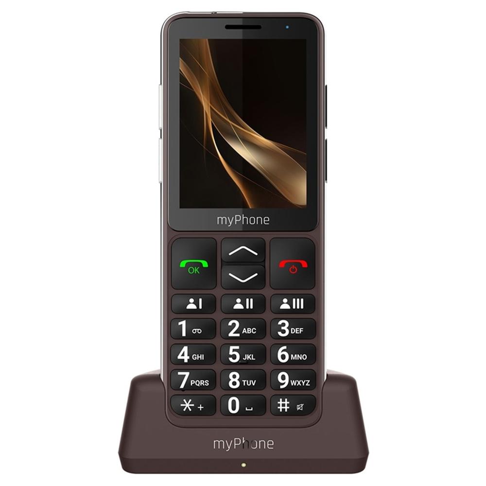 5902983632955 | P/N: TEL001012 | Cod. Artículo: DSP0000031903 Telefono movil myphone bueno 2.8 pulgadas - 2mpx - 4g - marron