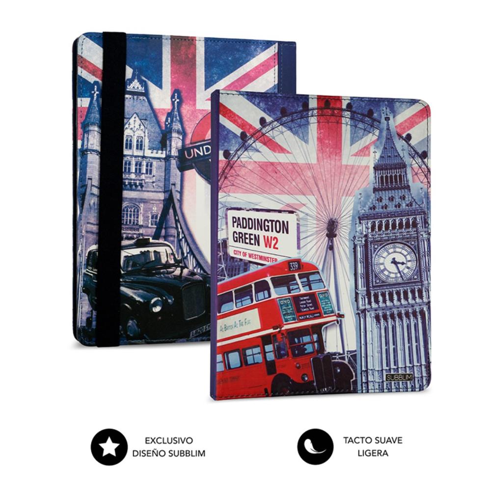 Funda + teclado subblim keytab usb tipo c 10.1 pulgadas england - Imagen 2