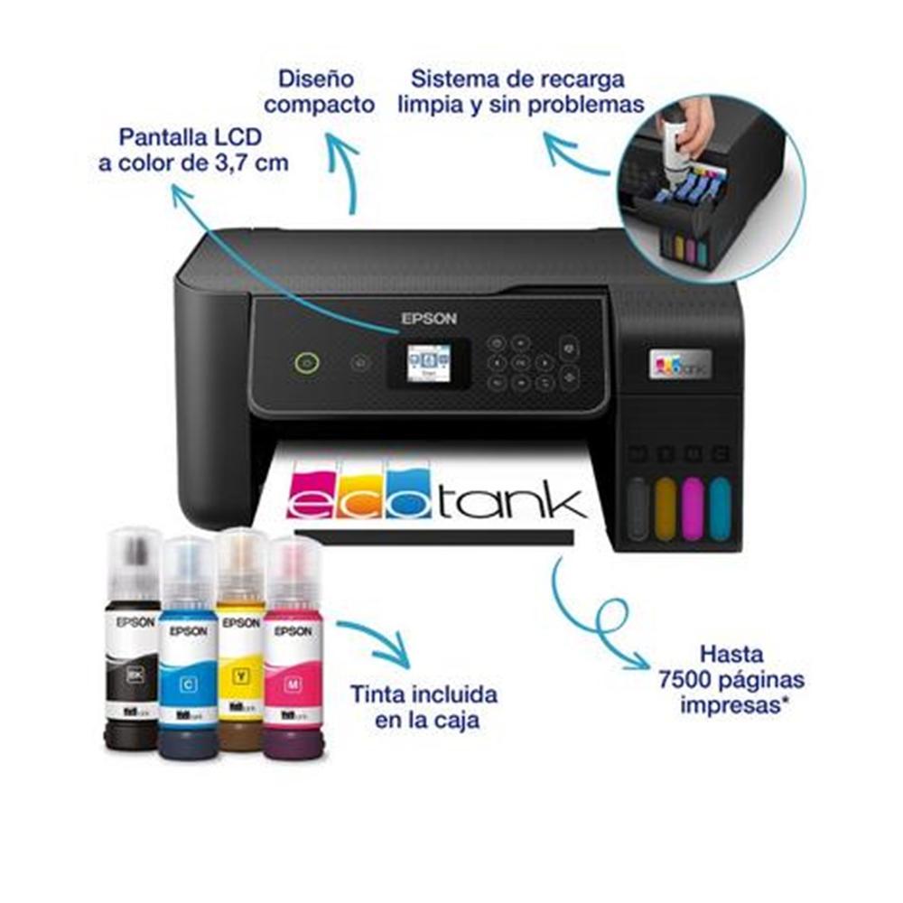Multifuncion epson inyeccion color ecotank et - 2870 a4 - 33ppm - usb - wifi - wifi direct - Imagen 2