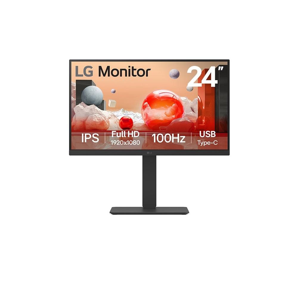 8806096207055 | P/N: 24BA650-B | Cod. Artículo: MGS0000024307 Monitor led ips lg 24ba650 23.8 pulgadas 1920 x 1080 5ms hdmi displayport usb - c altavoces reg. altura