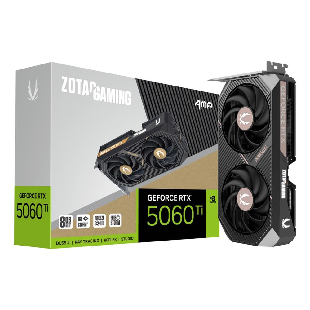 8886307700537 | P/N: ZT-B50610F-10M | Cod. Artículo: DSP0000031497 Tarjeta grafica zotac rtx 5060 ti amp 8gb gddr7