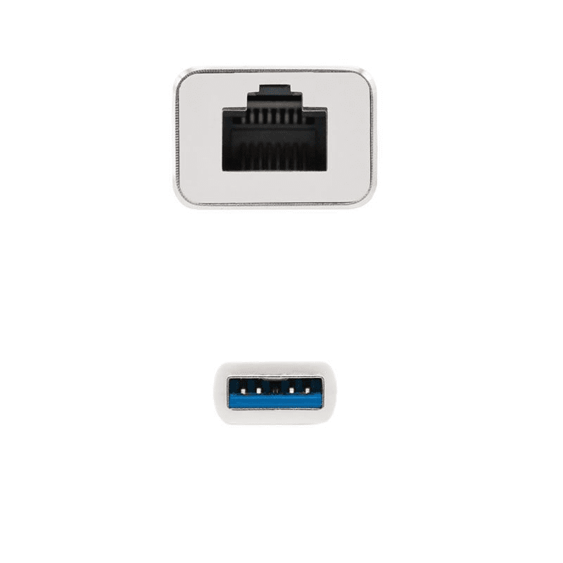 Adaptador USB 3.0 - RJ45 Nanocable 10.03.0401/ 1000Mbps - Imagen 2