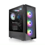 CAJA THERMALTAKE VIEW 200 TG ARGB ATX 2XUSB 3.2 SIN FUENTE NEGRO 4713227533669 CA-1X3-00M1WN-00