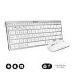 COMBO TECLADO RATON SUBBLIM MULTIDISPOSITIVO BLUETOOTH PLATEADO/BLANCO 8436586742164 SUBKBC-OCO010
