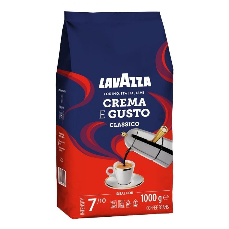 Café en Grano Lavazza Crema e Gusto Clásico/ 1Kg 8000070051003 2454 LAV-CAFE CREMA GUS CLAS 1KG Café en Grano Lavazza Crema e Gusto Clásico/ 1Kg 8000070051003 2454 LAV-CAFE CREMA GUS CLAS 1KG