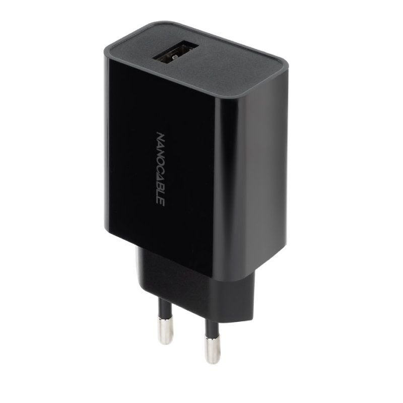 Cargador de Pared Nanocable 10.10.2004/ 1xUSB/ 10W/ Negro 8433281013094 10.10.2004 NAN-CARGA 10 10 2004