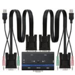 KVM Switch Nanocable 10.12.0001/ PC - CPU: 2 VGA + 2 USB + 4 JACK 3.5 / CONSOLA: 2 USB + VGA + 2 JACK 2.5/ 1.4m 8433281003989 10.12.0001 NAN-KVM 10.12.0001