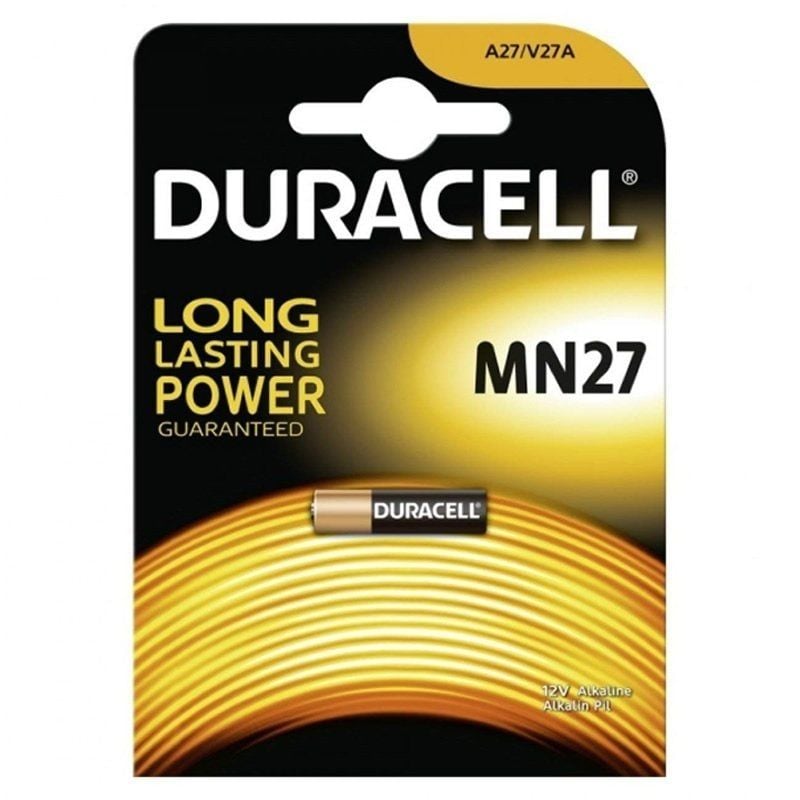 Pila A27 Duracell MN27/ 12V/ Alcalinas 5000394023352 MN27 DRC-PILA MN27